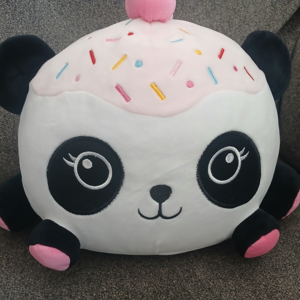 Smoochy Pals Plush Panda Toy with Sprinkles Hat